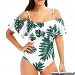 Funic Womens Bandage Bikini Push-up Padded Swimwear Swimsuit One Piece Swimming Suit Beachwear White #1 B078LYS2ZQ